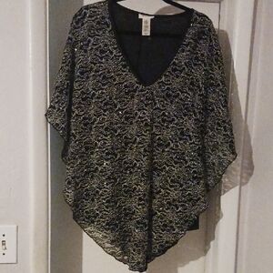 Brittany Black Lace V-Neck Blouse